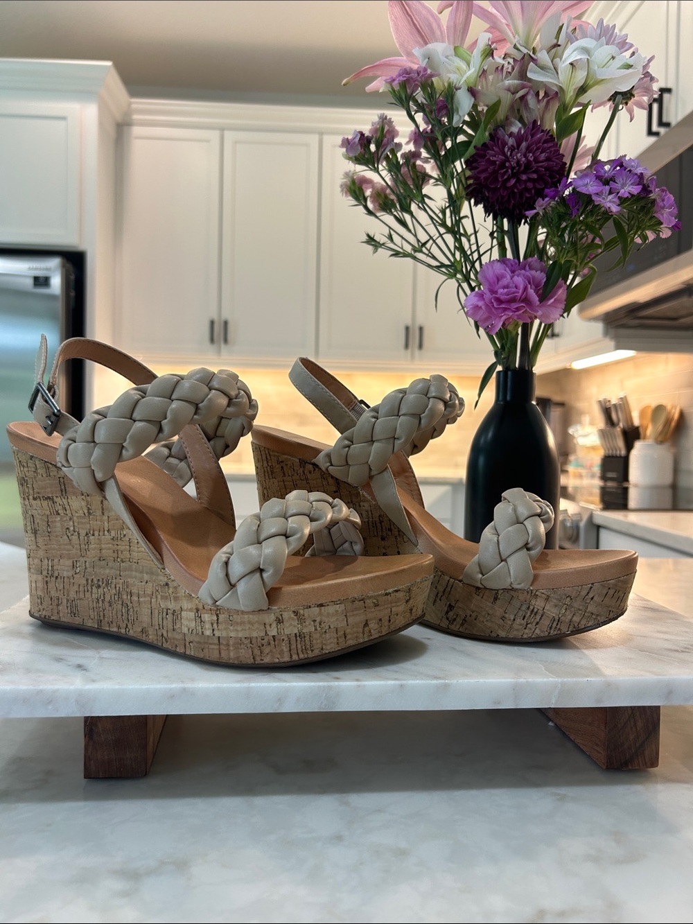 Altar’d State Braided Cork Wedges